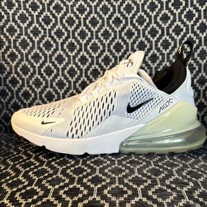 Nike Air Max 270 White and Black Sneakers